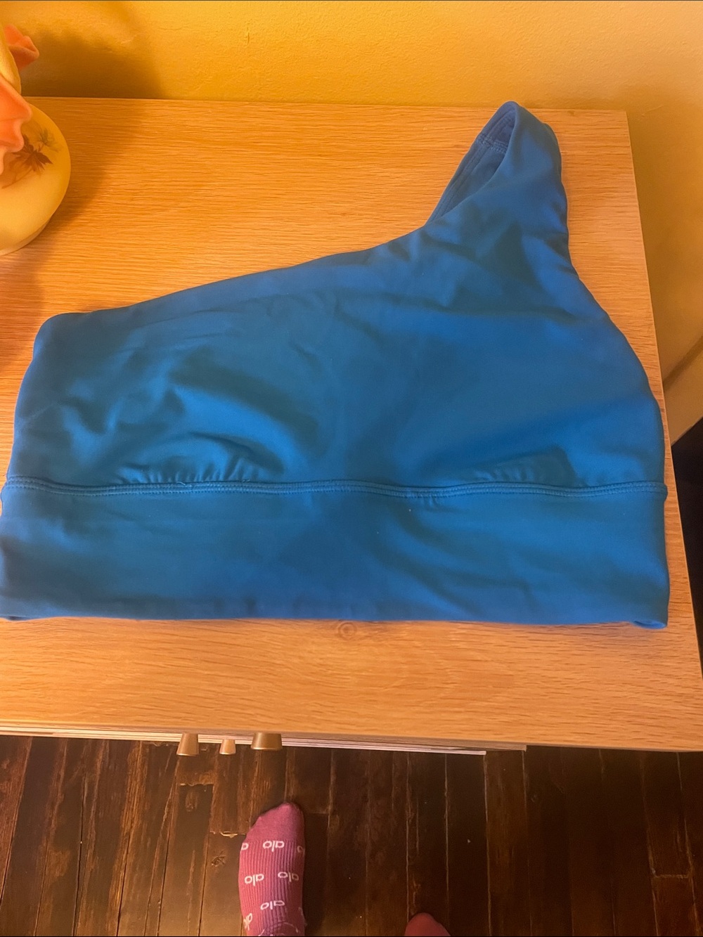 lululemon athletica One-Shoulder Teal Active Bra